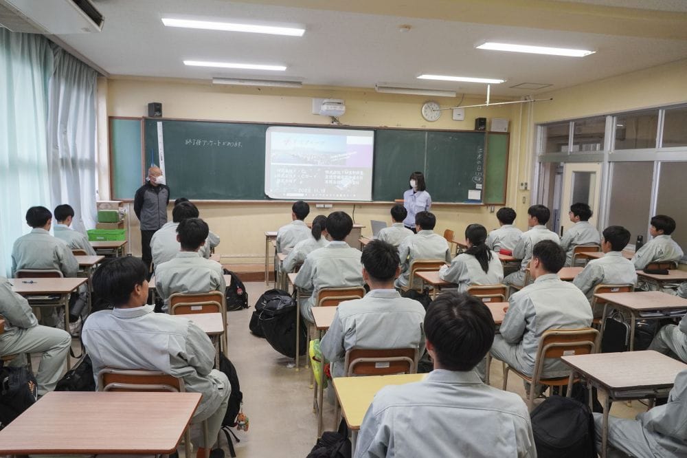 延岡工業高校で出前授業!