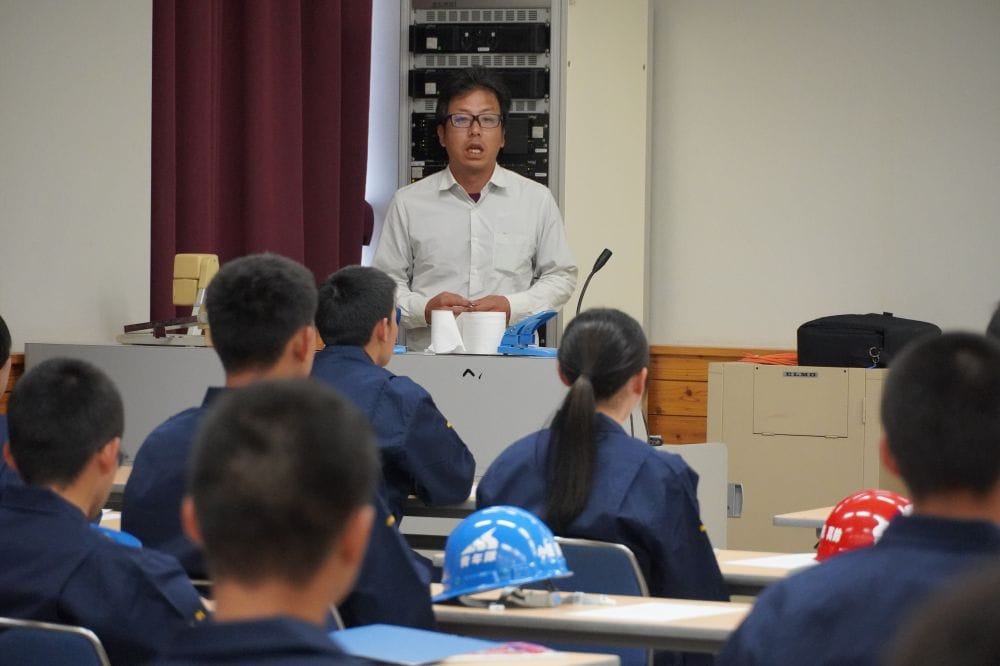 宮崎県建設技術センターにて、宮崎県産業開発青年隊の皆様に出前授業をさせていただきました！