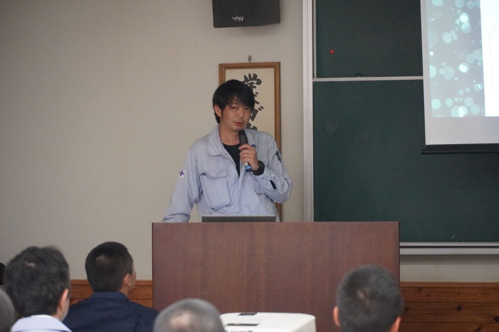宮崎県建設技術センターにて、宮崎県産業開発青年隊の皆様に出前授業をさせていただきました！