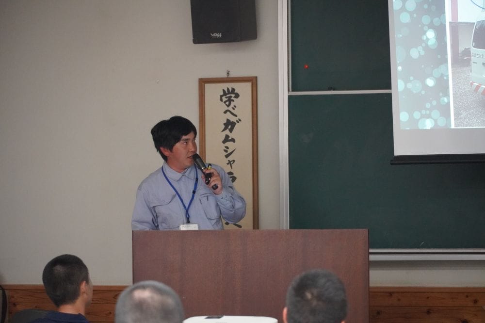 宮崎県建設技術センターにて、宮崎県産業開発青年隊の皆様に出前授業をさせていただきました！
