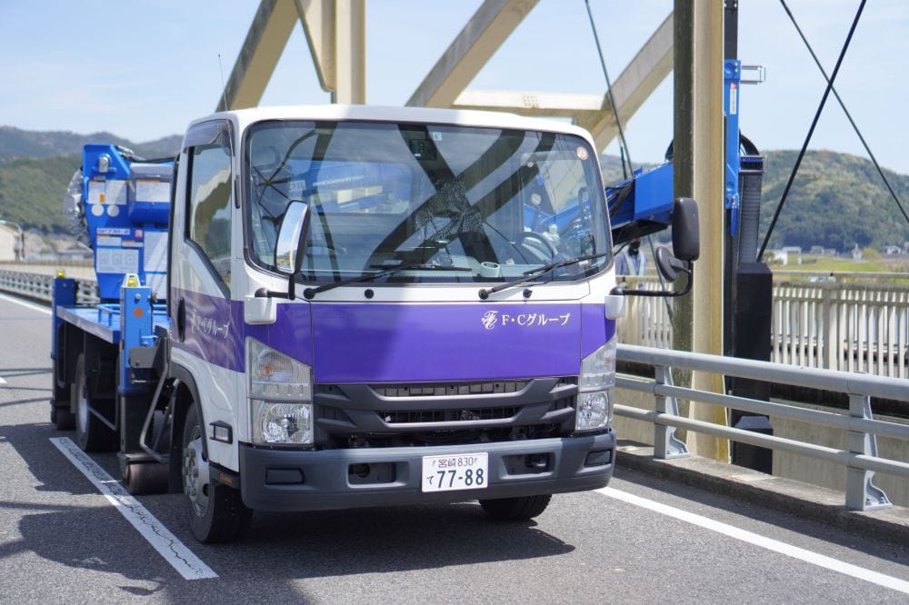 延岡の【川島橋】の橋梁点検にお邪魔しました♪