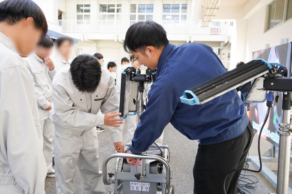 宮崎工業高校で1日出前授業!