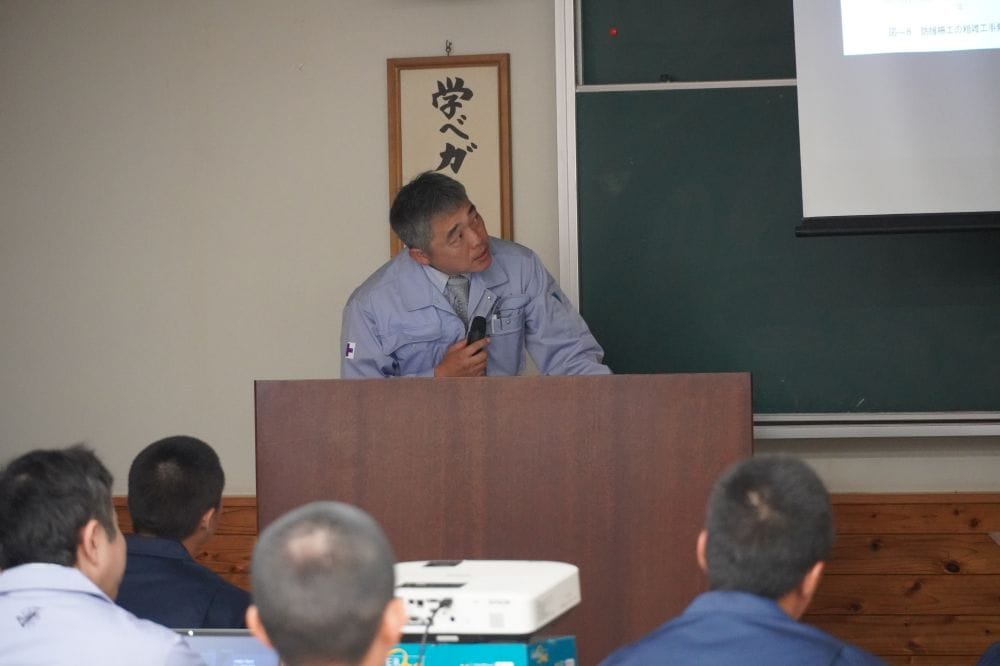 宮崎県建設技術センターにて、宮崎県産業開発青年隊の皆様に出前授業をさせていただきました！