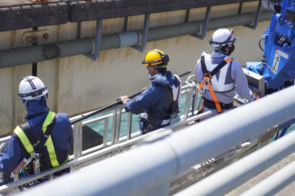 延岡の【川島橋】の橋梁点検にお邪魔しました♪