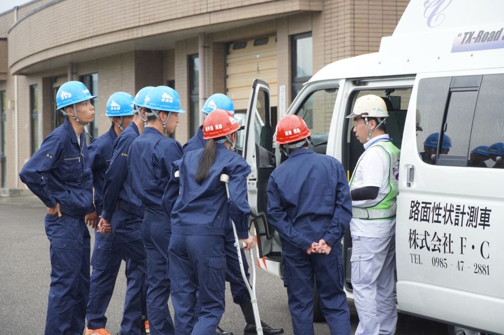 宮崎県建設技術センターにて、宮崎県産業開発青年隊の皆様に出前授業をさせていただきました！