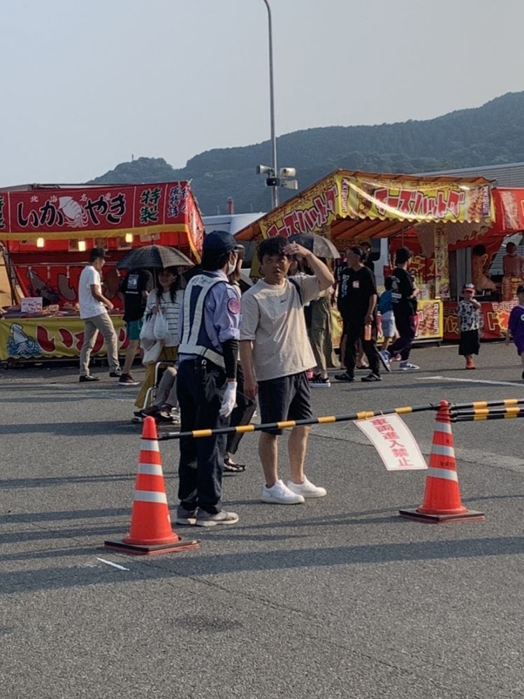 第38回きたうら納涼花火大会にて雑踏警備！