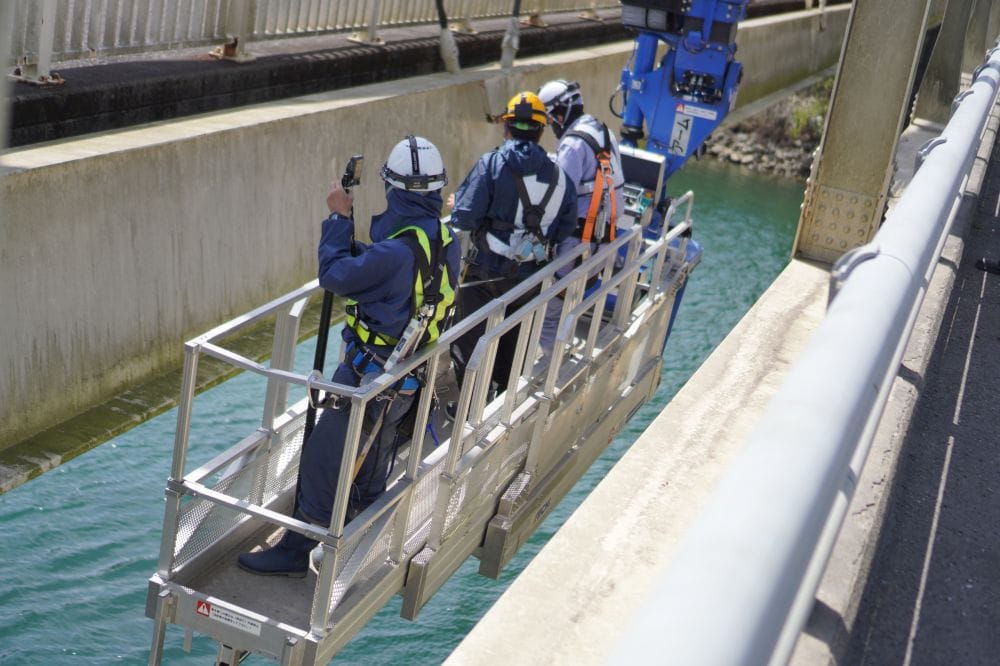 延岡の【川島橋】の橋梁点検にお邪魔しました♪