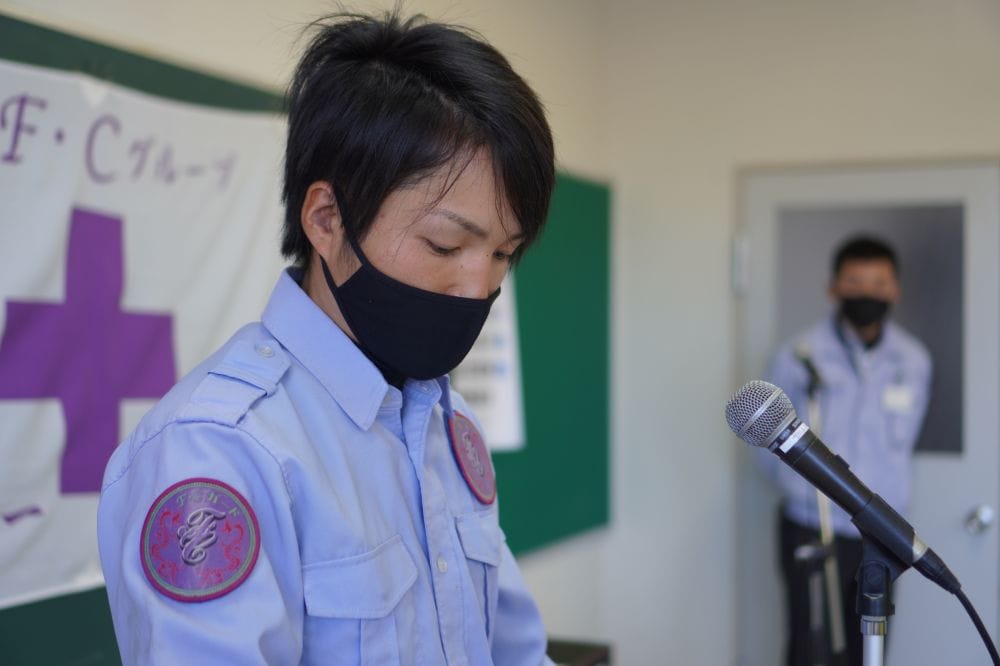門川総合文化会館にて、日向・延岡・大分合同の安全大会を行いました!