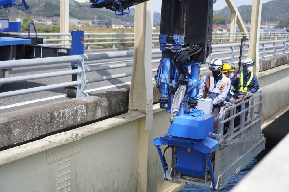 延岡の【川島橋】の橋梁点検にお邪魔しました♪