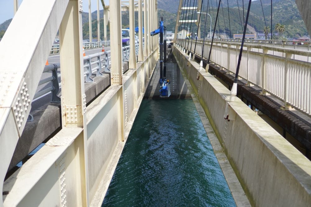 延岡の【川島橋】の橋梁点検にお邪魔しました♪